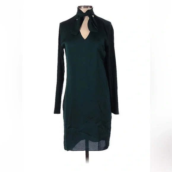 womens emerald green dress Unique Vintage Plus Size Emerald Green Delores Swing Dress with Sleeves 3X/20